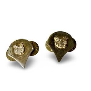 Army Gold-Brite Enlisted Rank Quartermaster Pins